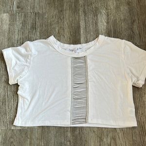 Emma & Sam crop top with chain accent